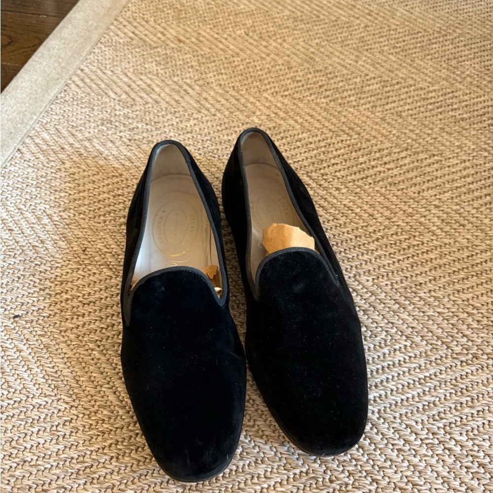 Stubbs & Wootton Black Loafers Slip-On Shoes